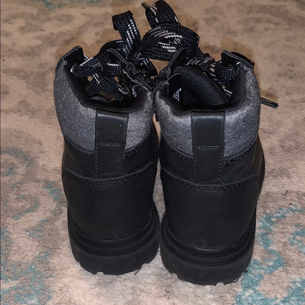Toddler Black Lace-Up Boots size 8